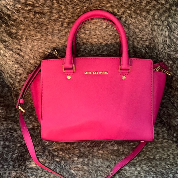 MICHAEL KORS MEDIUM SELMA LEATHER SATCHEL - Picture 2 of 6